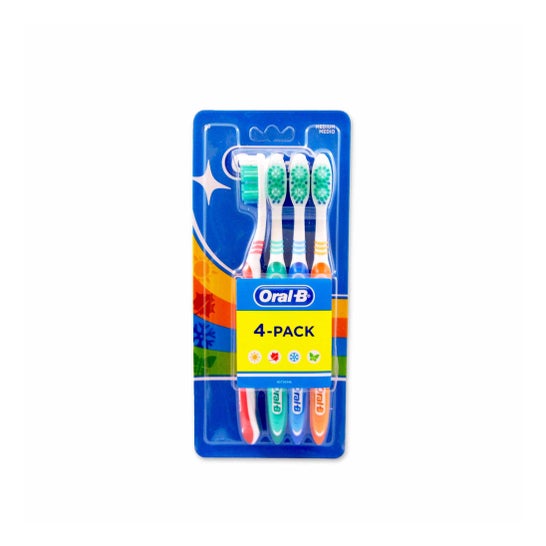 Oral-B Pack Cepillos 123 Shiny Clean 4uds