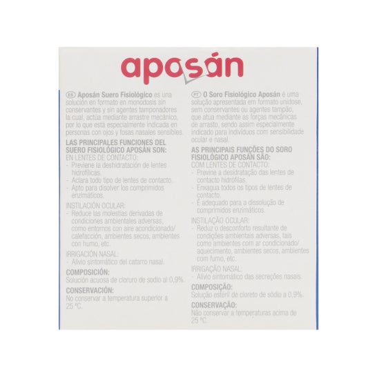 Aposán suero fisiológico nasal 30 monodosisx5ml