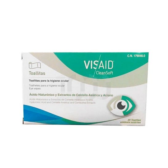 Visaid Clean Soft toallitas oftálmicas estériles 20uds