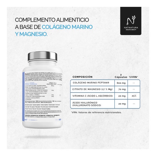 Natnatura Colágeno con Magnesio y Vitamina C 100caps
