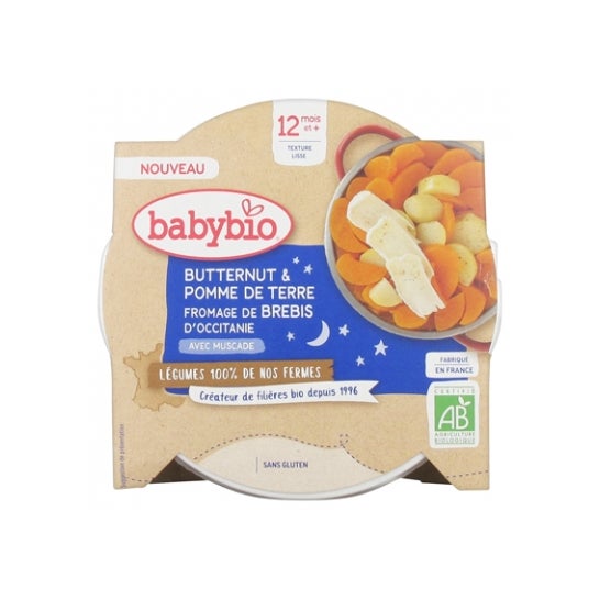 Babybio Buenas Noches Patata y Queso de Cabra 230 g