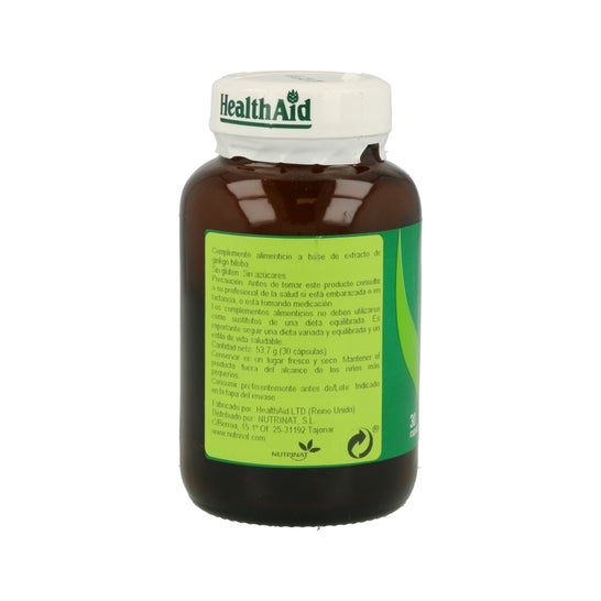 HealthAid Ginkgo Biloba 30 caps