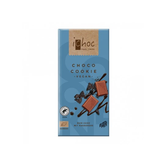iChoc Vegansk chokolade Choco Cookie Bio 80g