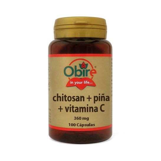 Obire Chitosan Piña Vitamine C 100caps
