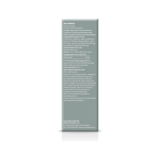 Soria Natural Ginkgo Extracto 50ml