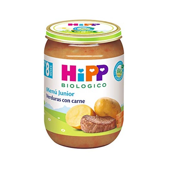 Potitos HIPP Verduras, Arroz y Pollo 4M+