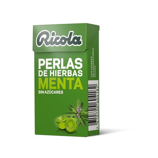 Ricola menta perlas sin azúcar caramelos 25g