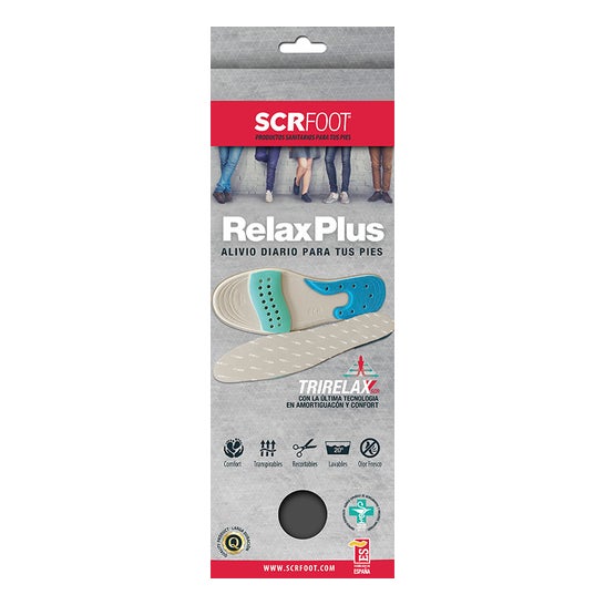 SCR Foot Relax Plus Plantillas Recortables T-XL 41-47 1 paio