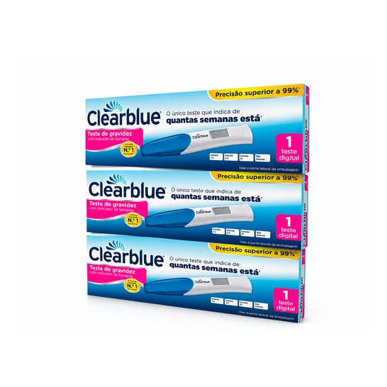 Clearblue Pack Prueba de embarazo Indicador de semanas 3 Pruebas