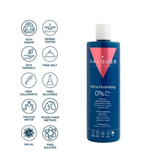 Valquer Champú Ultrahidratante Cabellos Secos 400 ml
