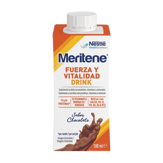 Meritene Fuerza y Vitalidad Drink Chocolate 4x180ml