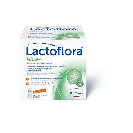 Lactoflora Fibra+ Sabor Naranja 28 sobres