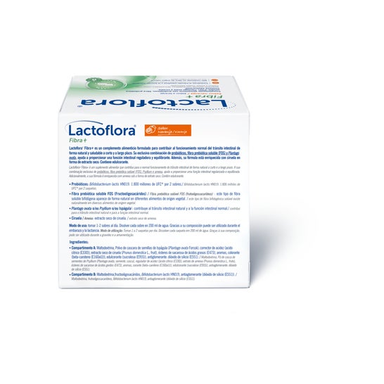 Lactoflora Fibra+ Sabor Naranja 28 sobres