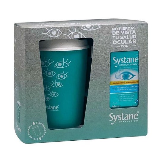 Systane Pack Hidratación Gotas + Vaso