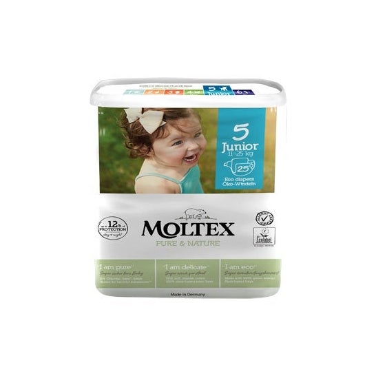 Moltex Pure & Nature Pañal Junior Talla 5 11-25Kg 25uds