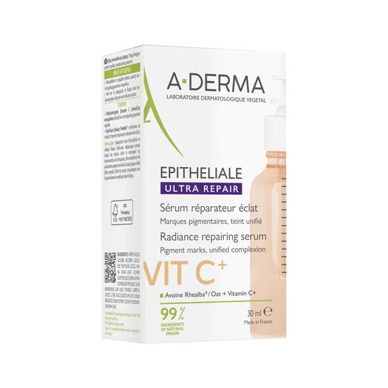 A-Derma Epitheliale Ultra Repair VitC+ Sérum Reparador Iluminador 30ml