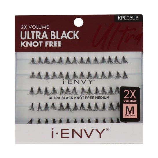 i-Envy Ultra Black Knot Free Medium Lashes 70 uds