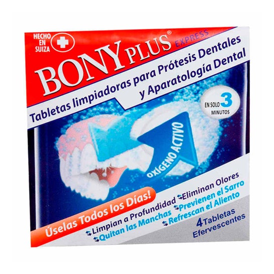 Bonyplus Express Compresse per Protesi Dentarie 4 Tavolette