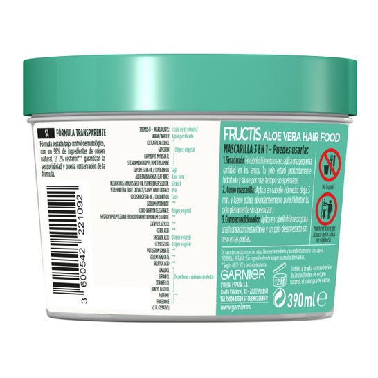 Garnier Fructis Mascarilla Capilar Aloe Hidratante 390 ml