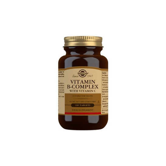 Solgar Vitamin B Complex with Vitamin C 100 tabs