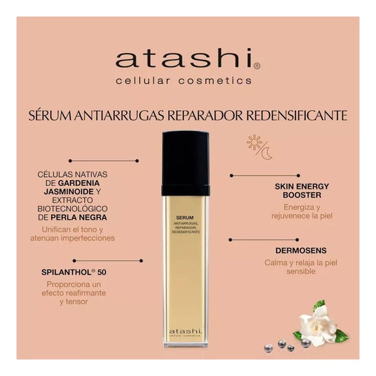 Atashi® Cellular Cosmetics redensificerer reparationsrynkeserum 50ml Atashi® Cellular Cosmetics redensificerer reparationsrynkeserum 50ml