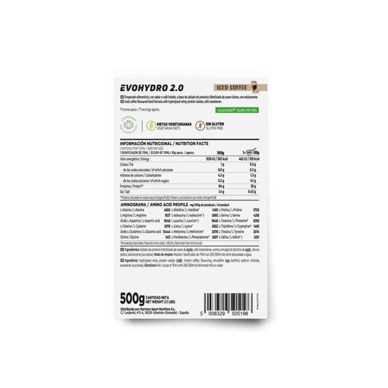 HSN Evohydro 2.0 Hydro Whey Café Helado 500 g