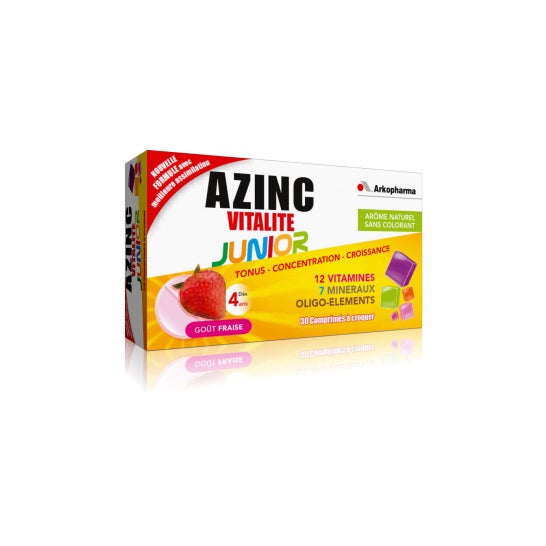 Arkopharma Azinc Optimal Junior Tablets - Crunch Got Strawberry Bottle Of 30