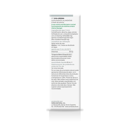 Extracto Gayuba Xxi 50 Ml Soria Natural