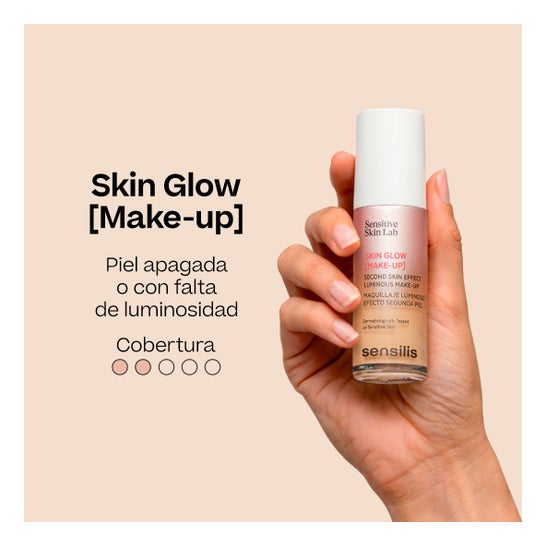 Sensilis Skin Glow [Make-up] Maquillaje Luminoso Efecto Segunda Piel 04 Beige Rosé 30 ml