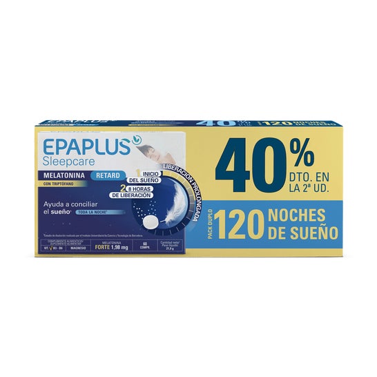 Epaplus Sleepcare Melatonina Retard con Triptofano 2x60comp