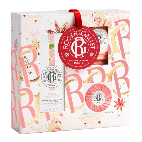 Roger & Gallet Flor Higuera Set Navidad 2023 Agua Bath Tabl Jabón