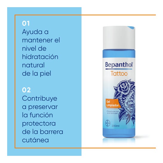 Bepanthol Tattoo gel Limpiador 200 ml