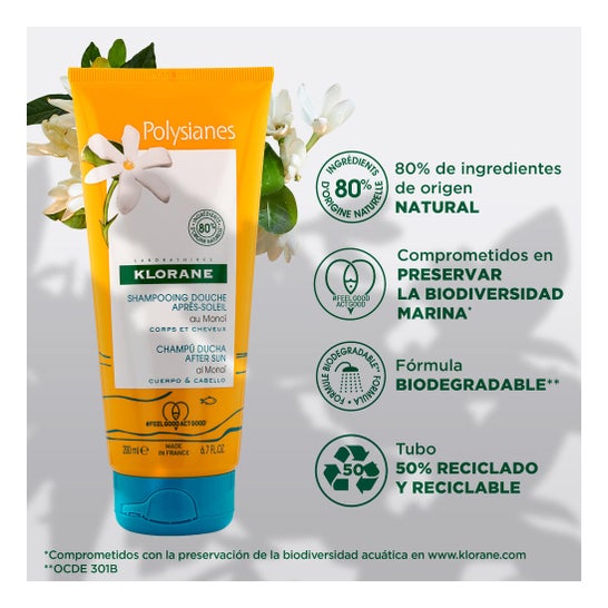 Klorane Champú Ducha After Sun 200 ml