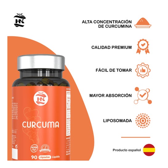 HN Pack Vitamina D3 365 caps + Cúrcuma 90 caps