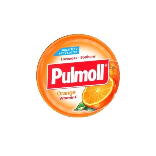 Compresse senza zucchero Pulmoll Arancione 45g
