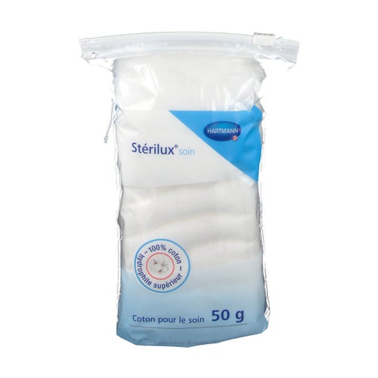 Stérilux pads Bio rectangles de coton Hartmann