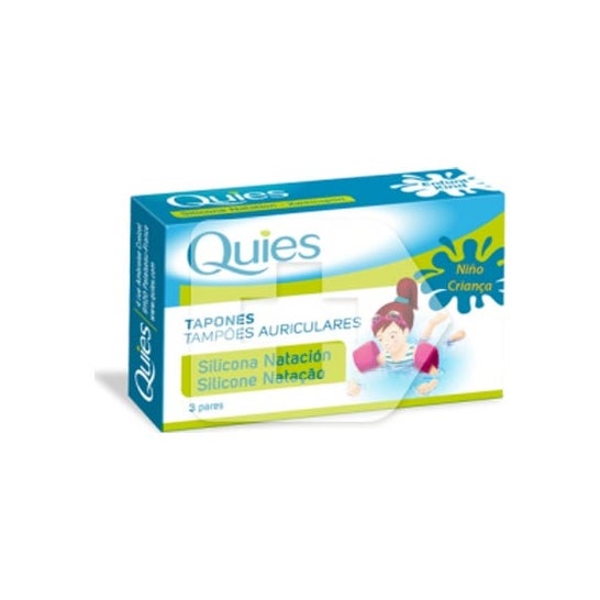 Quies tapón oódo silicona natación infantil 6uds