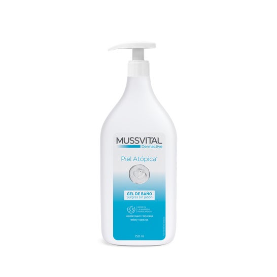 Mussvital dermactive emollient atopic skin bath gel 750ml