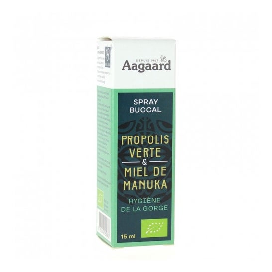 Aagaard Spray Bucal Propóleo Verde & Miel de Manuka 15ml