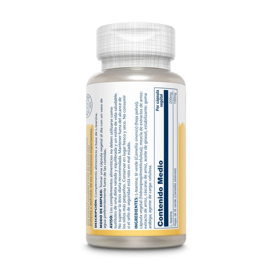 Solaray L-theanine 200mg 45cáps