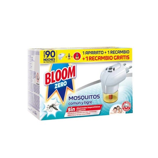 Bloom Zero Repelente Mosquitos Aparato + 2 Recambios