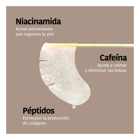 Iroha Nature Global Eye Care Parches Niacinamida Cafeína y Péptidos 2x8ml