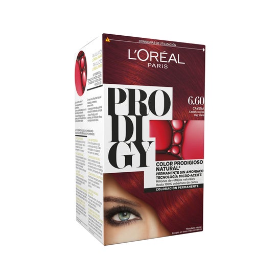 L'Oreal Prodigy colorazione permanente 6.60-Cayenne 4 pezzi