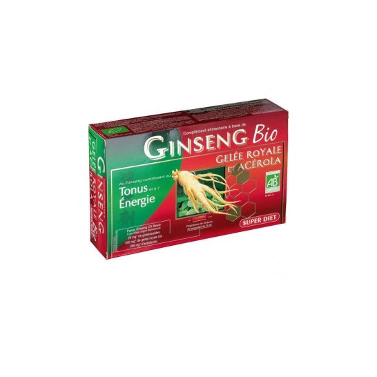 Super Dieta Ginseng Ginseng Pappa Reale Acerola biologica 20 fiale di 15 ml