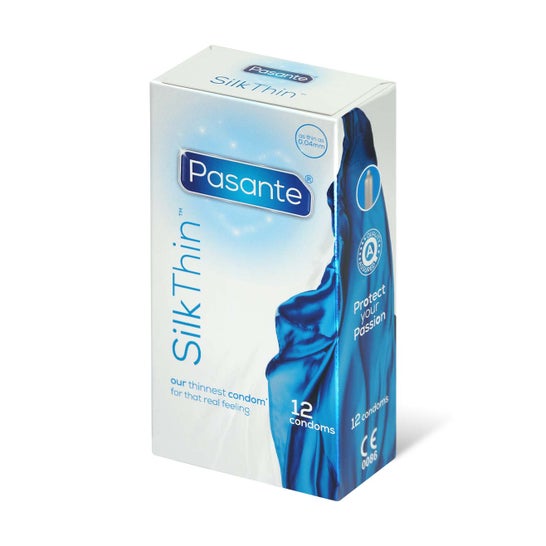 Pasante Pack Kondomer Silk Thin Thinner Silk Thinner Silk Thinner 12 enheder