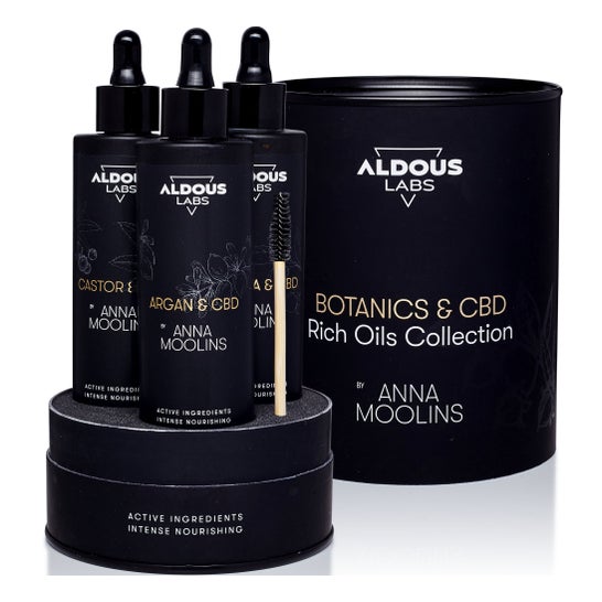 Aldous Labs Pack Ricino + Jojoba + Argán con CBD 3x100ml