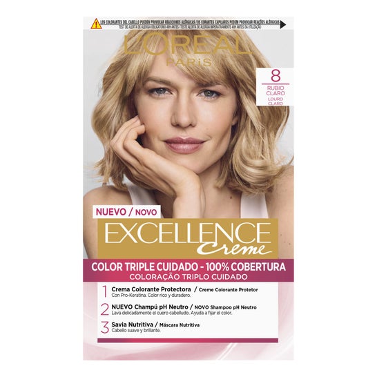 L'Oreal Set Excellence Creme Tint 8 Light Blonde