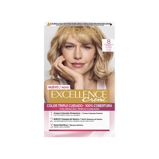 L'Oreal Set Excellence Creme Tint 8 Light Blonde