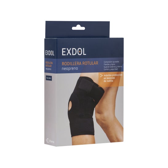Exdol Ginocchiera Neoprene Colore Nero 1 pz