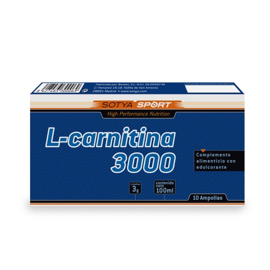 Sotya L-Carnitine 3000 mg, 10 injectieflacons